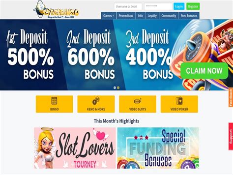 cyber bingo free spins slots.